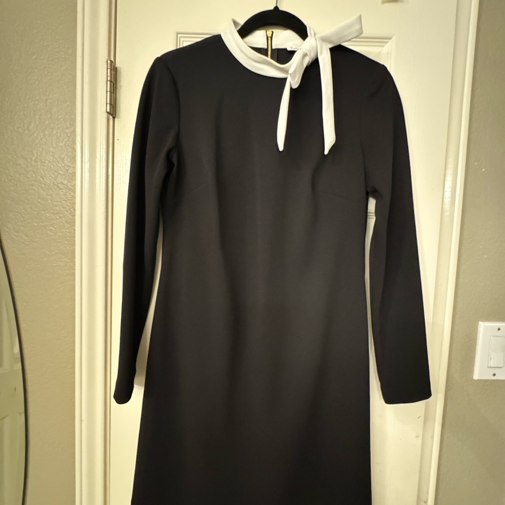 Calvin Klein Black Dress with White Accents